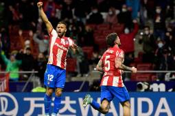 Rodrígo De Paul celebrando su anotación del triunfo ante Cádiz. Foto AFP