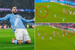 Manchester City avanzó a semifinales de la Carabao Cup: el golazo de Cherki con su pierna mala