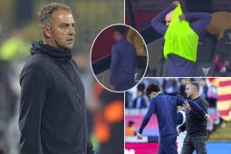 Tres jugadores se rebelaron contra Hansi Flick: patadas y enfado tras la remontada del Barcelona