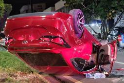 Futbolista de Motagua sufrió aparatoso accidente de tránsito en Tegucigalpa