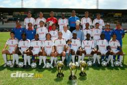 Plantilla del Olimpia que consiguió el tricampeonato en Honduras.