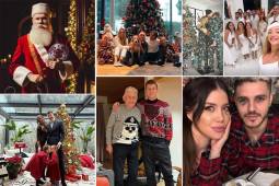 Varias estrellas del fútbol publicaron en sus redes sociales cómo pasan las vacaciones por Navidad y Año Nuevo.