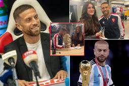 Alejandro Darío Gómez por fin ha cumplido los dos años de castigo y esta tarde fue presentado por su nuevo equipo. Llevar esta camiseta es una gran alegría para mí, expresó el argentino.