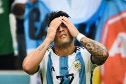 “Duele mucho esto”, dice Lautaro Martínez.
