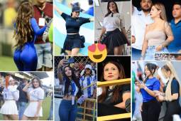 Las hermosas chicas que llegaron al Estadio Morazán para el duelo entre los tiktokers de Honduras y El Salvador.