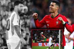 Cristiano Ronaldo marca de chilena y llegó a los 910: se aleja de Messi en la tabla de máximos goleadores históricos