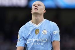 Erling Haaland fue incapaz de marcarle al Arsenal este domingo en el Etihad Stadium.