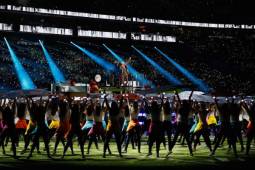 MINNEAPOLIS, MN - FEBRUARY 04: Justin Timberlake performs during the Pepsi Super Bowl LII Halftime Show at U.S. Bank Stadium on February 4, 2018 in Minneapolis, Minnesota. Kevin C. Cox/Getty Images/AFP