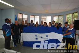 La delegación de Honduras fue juramentada hoy de cara a los Juegos Panamericanos de Lima. FOTOS: Ronal Aceituno