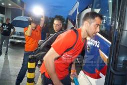 La Selección de Chile en su llegada a Honduras.