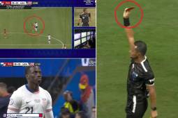 Timothy Weah pierde la cabeza: puñetazo a jugador panameño y expulsado en la Copa América 2024