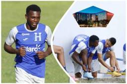 Carlos Fernández durante sus entrenamientos con la Selección de Honduras.