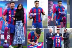 Hoy se llevó a cabo la presentación de Vitor Roque como nuevo jugador del Barcelona. El brasileño ayer debutó en la victoria contra Las Palmas.