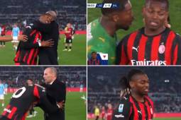 Leao le recrimina a Allegri y lo empuja por sacarlo del partido en la dura derrota del Milan