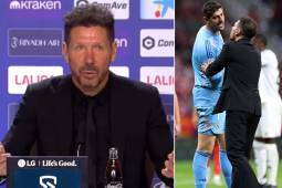 La picante conferencia de Simeone tras el derbi: carga contra Courtois y pide sanción para el portero del Real Madrid