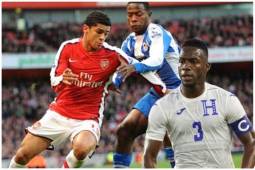 Maynor Figueroa durante su etapa destacada en el Wigan de Inglaterra.