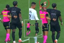 El gesto de Memphis Depay con una árbitra que se hizo viral en Brasil: su reacción lo dice todo