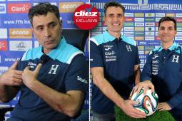 José Molina, seleccionador de Honduras, compartió una extensa charla con DIEZ junto con Francis Hernández en las instalaciones de la Casa del Fútbol en la capital (Foto por Alex Pérez)