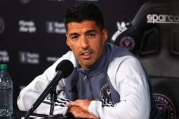 Luis Suárez ofreció su primera conferencia de prensa como jugador del Inter Miami de la MLS.