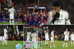 La tristeza merengue luego de perder el Clásico contra un Barcelona que se proclamó bicampeón del fútbol español.