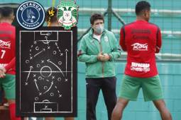 El técnico argentino Héctor Vargas cumplió su castigo y este jueves se volverá a sentar en el banquillo. Alista un 11 con cambios para el clásico Motagua vs. Marathón en el Nacional.