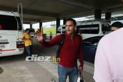 Said Martínez en el momento de su regreso a Honduras. Foto: Marvin Salgado.