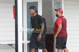 Romell Quioto en el momento de su llegada al Centro de Alto Rendimiento José Rafael Ferrari. Foto: Marvin Salgado.