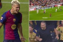 Barcelona se lo remontó al Rayo con golazo de Dani Olmo y queda como líder solitario de LaLiga