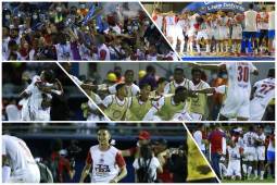 El lente de DIEZ captó los mejores momentos durante la celebración de los jugadores del Olimpia al conquistar su título 34, el cuarto consecutivo de Pedro Troglio en la Liga Nacional ¡histórico!