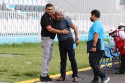 Héctor Castellón logró esta noche la primera victoria del certamen, luego de perder contra el Real España en la primera jornada jugando en San Pedro Sula. FOTO: David Romero.