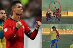 Se levantó como su padre: hijo de Cristiano Ronaldo marcó un golazo en las inferiores de Al Nassr