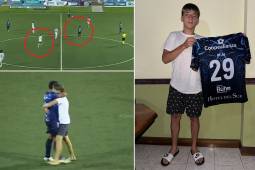 Aficionado invade el campo para abrazar al ‘Patón’ Mejía en Costa Rica: así respondió el hondureño