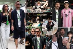 El '10' asistió junto a su familia para ver a su compatriota Franco Colapinto durante la sexta fecha de la temporada 2026 de la F1.