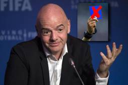 Gianni Infantino aseguró que el tema de la aplicación de la tarjeta azul en el fútbol no existe en la FIFA.