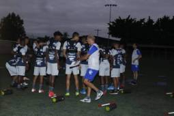 Primer entrenamiento de la selección Sub 23 de Honduras en el inicio de la semana.