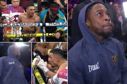Keyshawn Davis intentó intimidar a Teófimo López luego de que el campeón retuviera su cinturón ante Ortiz.