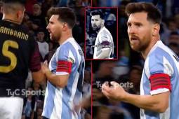 El picante cruce de Messi con un jugador de Perú en La Bombonera: “¿Qué hacés, bobo?”
