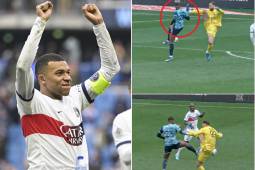 Mbappé abrió el marcador para el PSG en un partido donde Donnarumma se fue expulsado.