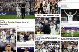 Luka Modric disputó su último partido en el Santiago Bernabéu y el técnico Carlo Ancelotti se despidió del Real Madrid. La prensa mundial se rindió ante estas dos leyendas que dejan un vacío en el conjunto blanco.