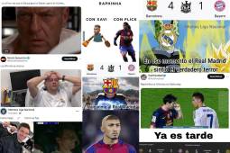 Las redes sociales estallan con divertidos memes tras el contundente triunfo del Barcelona sobre Bayern Múnich en la Champions League.