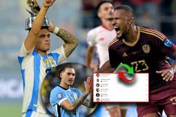 Lautaro Martínez firmó cinco tantos, Salomón Rondón hizo tres y Darwin Núñez firmó dos dianas.