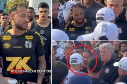 Los radicales del Santos irrumpen el entrenamiento y encaran a Neymar: lo amenazan y así reaccionó el brasileño