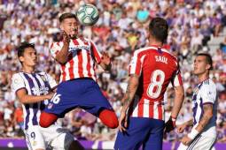 Enfrentamiento entre Atlético de Madrid y Valladolid. Foto AFP