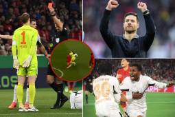 Leverkusen eliminó al Bayern Múnich de la Copa de Alemania y Neuer fue expulsado por primera vez en su carrera