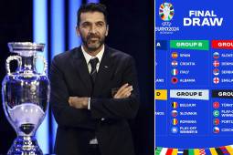El histórico Gianluigi Buffon estuvo presente en el sorteo para conocer los grupos de la Eurocopa 2024.