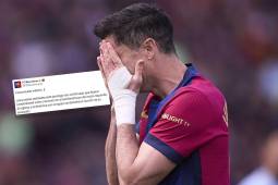 Barcelona confirmó la lesión que sufre Lewandowski: los partidos que se pierde en el tramo final de la temporada