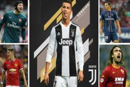 Oficial: Cristiano Ronaldo ya es jugador de la Juventus y se convierte en el jugador más caro de después de los 30 años. A continuación te mostramos la lista de los otros jugadores más costosos luego de las tres décadas.