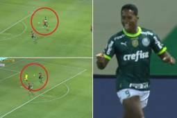 Endrick se reconcilió con el gol y ya lleva tres de gran factura en sus últimos dos partidos con Palmeiras.