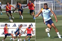 El primer entrenamiento de Mbappé sobre el césped con Real Madrid: ¡no podían detenerlo!
