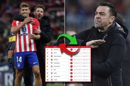 Atlético de Madrid venció al Sevilla y desplazó al Barcelona en la tabla de posiciones de la liga española.